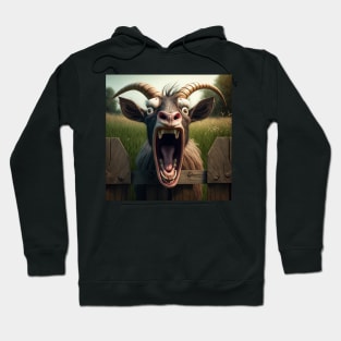 Funny Farm Screaming Goat Hoodie